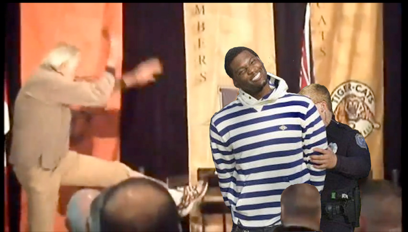 Illustration for article titled Your Rolando McClain Perp Walk Grin Photoshop Roundup
